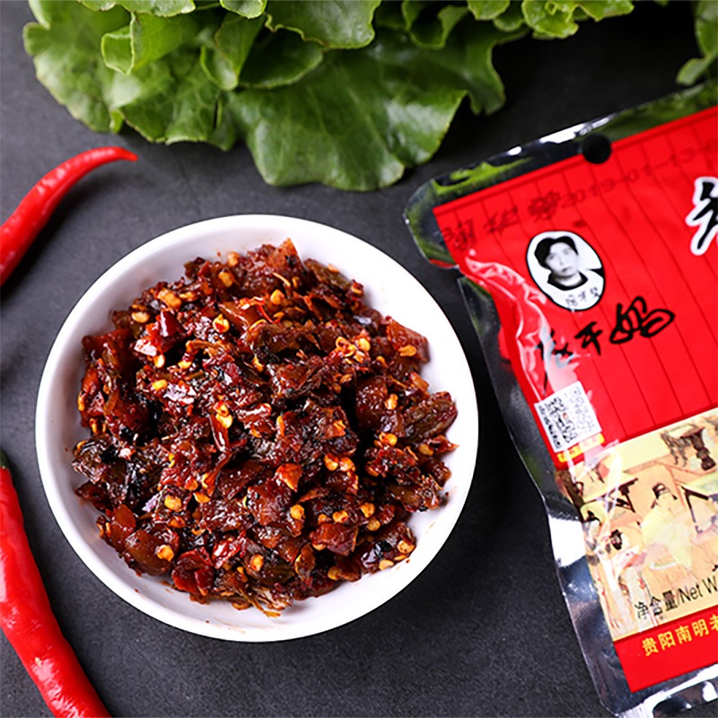 老干妈香辣菜袋装下饭开胃泡菜拌饭拌面老干妈榨菜咸菜 香辣菜60g*10