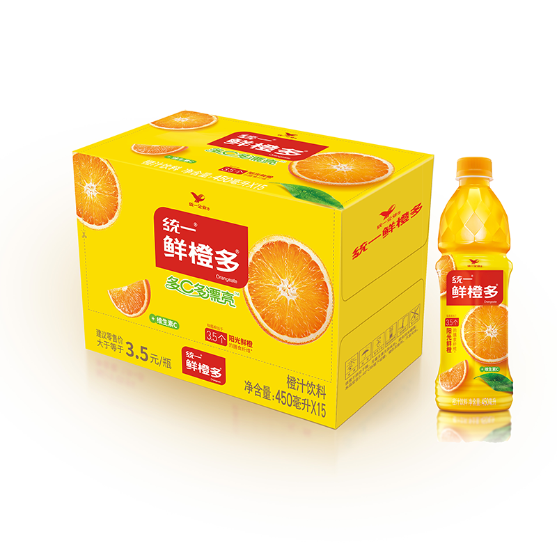 统一鲜橙多果汁饮料整箱装-芸信供应链